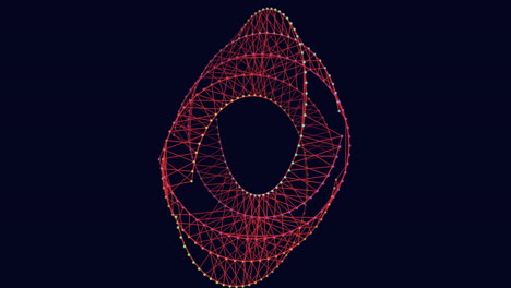 mesmerizing spiral red lines on black background