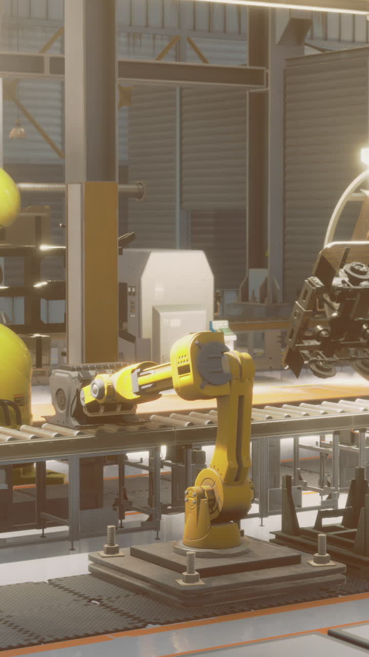 Advanced robotics in action at a modern manufacturing facility