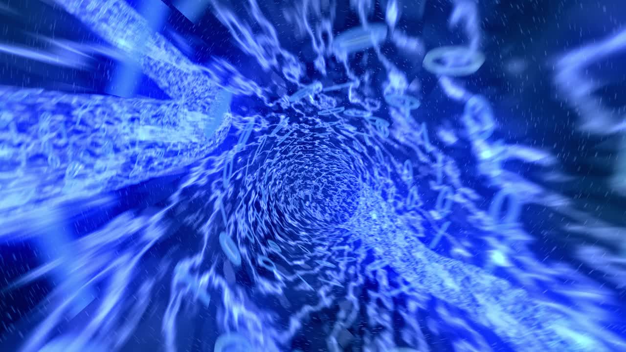 Binary tunnel wormhole flight through space warp speed dimension 4k