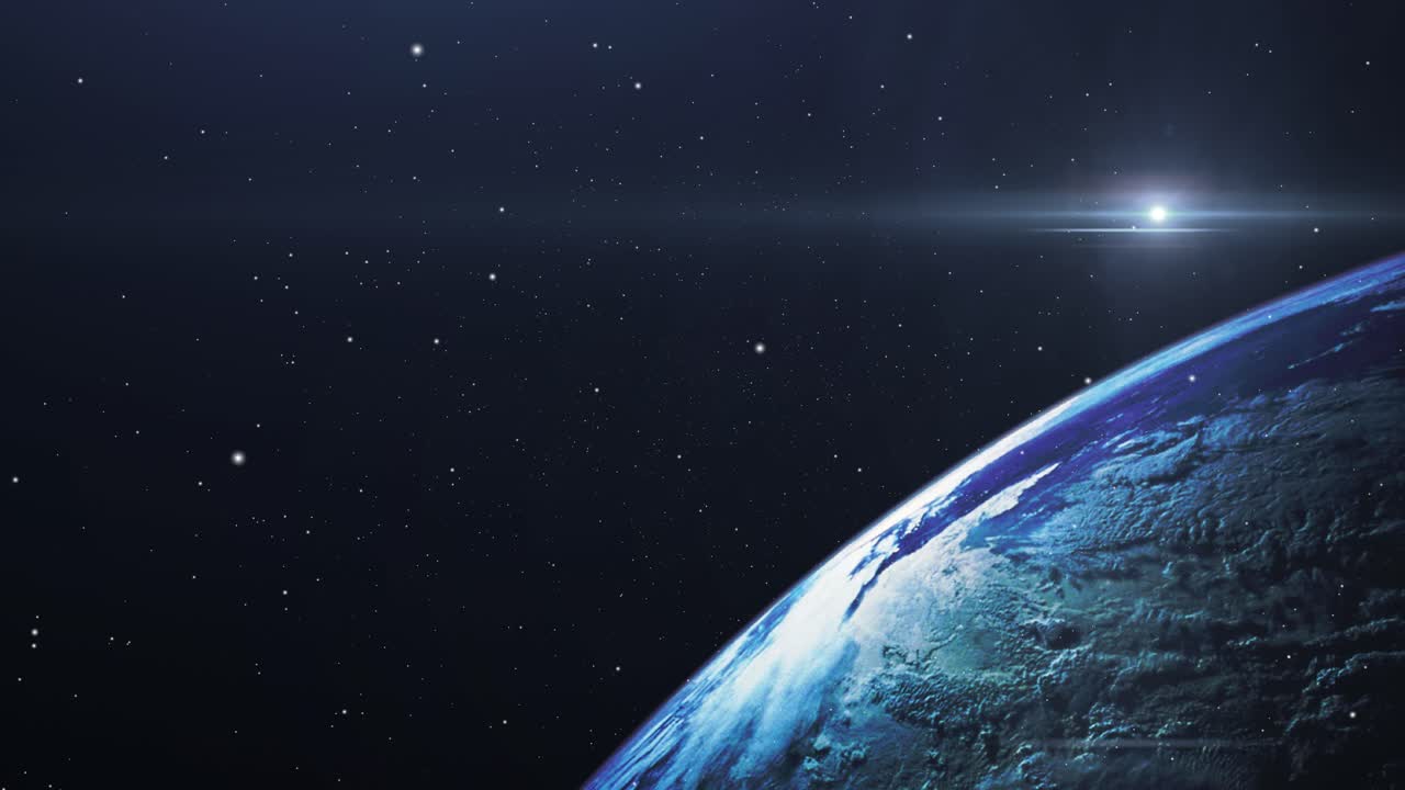 superficie del planeta tierra vista desde el espacio