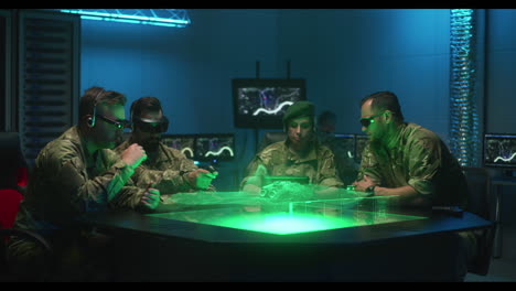 Military Personnel in VR Training Simulation
