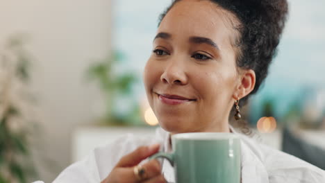 woman enjoying coffee