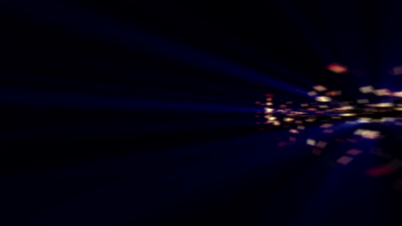 movimiento de rayos de chispa de partículas de luz 4k