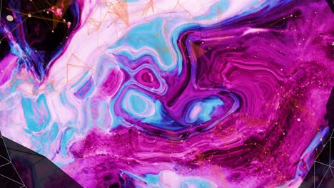 Black-tunnel-and-pink-liquid-swirl-background