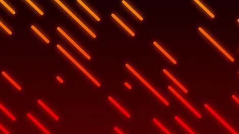 Animation-of-multiple-glowing-red-diagonal-lines-moving-on-seamless-loop