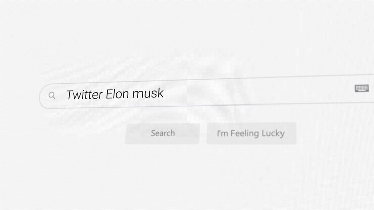 Searching for Twitter Elon musk on Internet browser