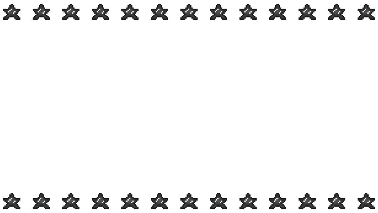 Pixel Art Mini Star icon Frame Animated Overlay 1080p Transparent 30 fps (6).mov