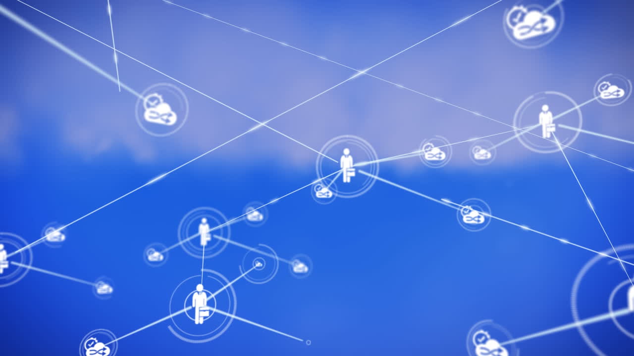 conectores que se mueven en el cielo