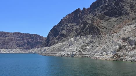 Close-up-shot-of-Bath-tub-ring-at-Lake-Mead