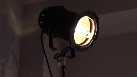 classic tungsten film light on a hollywood set