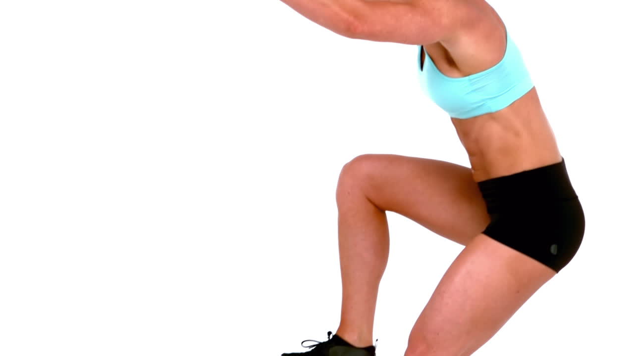 atleta de salto femenino