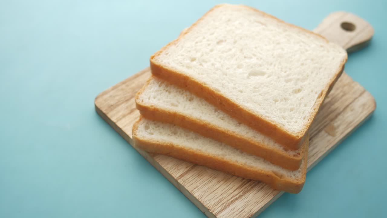 Sliced Bread on Cutting Board