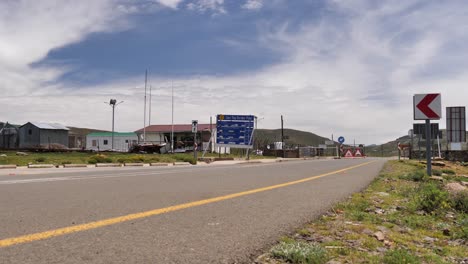 Not-much-action-at-Sani-Top-Border-Post,-Sani-Pass-Lesotho-Africa