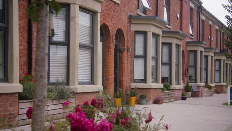 flowers on welsh streets, liverpool