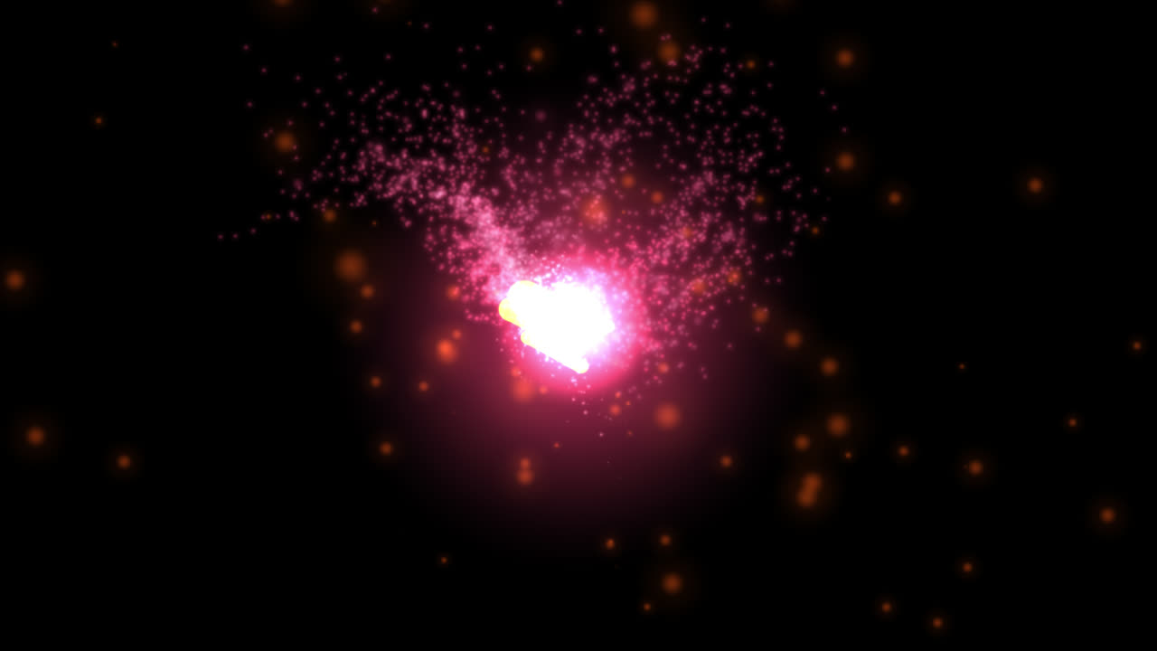 분홍색 폭발 효과