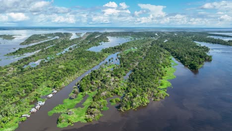 amazon river at amazon rainforest