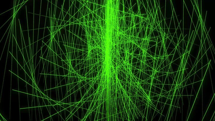Green color Dot Shape Pattern animation motion graphics