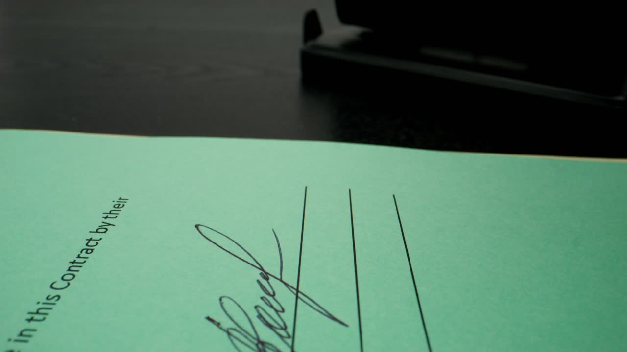 Signing an Employment Contract