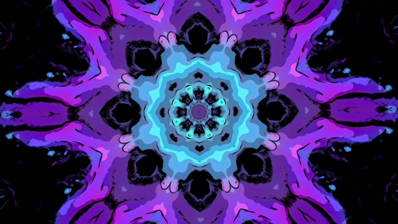 diseño de mandala abstractamente colorido