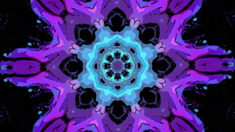 diseño de mandala abstractamente colorido