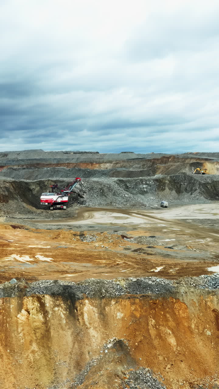 Large Open-Pit Mining Operation with Heavy Machinery