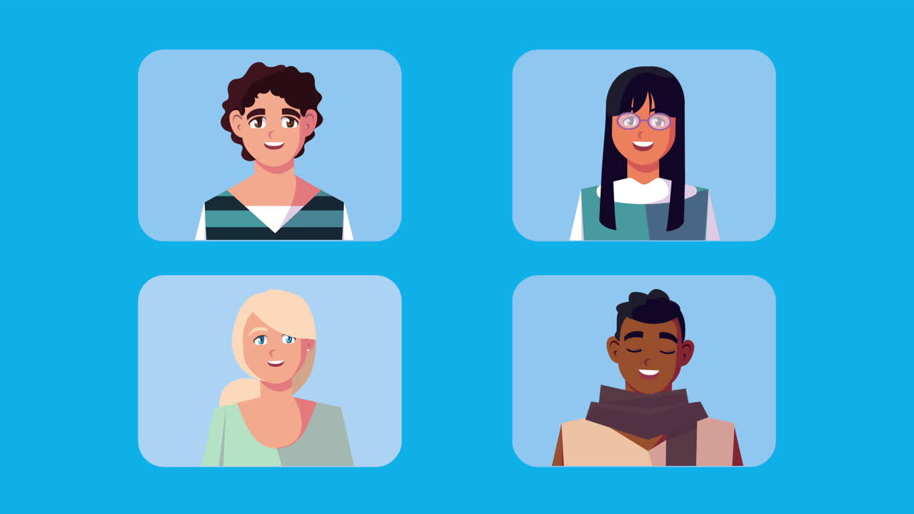 gruppo di personaggi avatar di persone