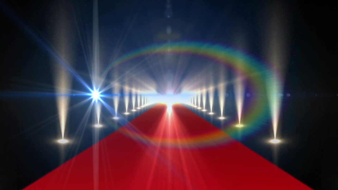 레드 카과 스포트라이트 렌즈 플레어 애니메이션