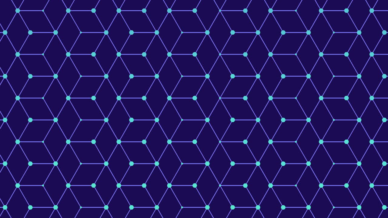 Hexagonal geometric design blue and purple triangle pattern