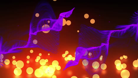 animación de agitar la luz sobre un grupo de amigos bailando multitud con porcentaje de luz