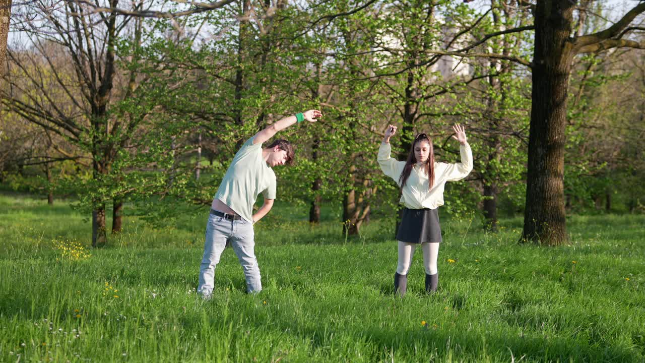 Couple Posing in a Park