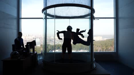 wind tunnel training session
