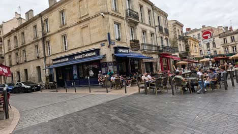 people enjoying outdoor seating at bordeaux restaurants