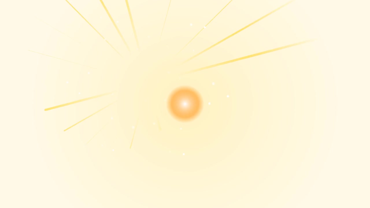 Abstract Golden Light Burst with Radiating Beams