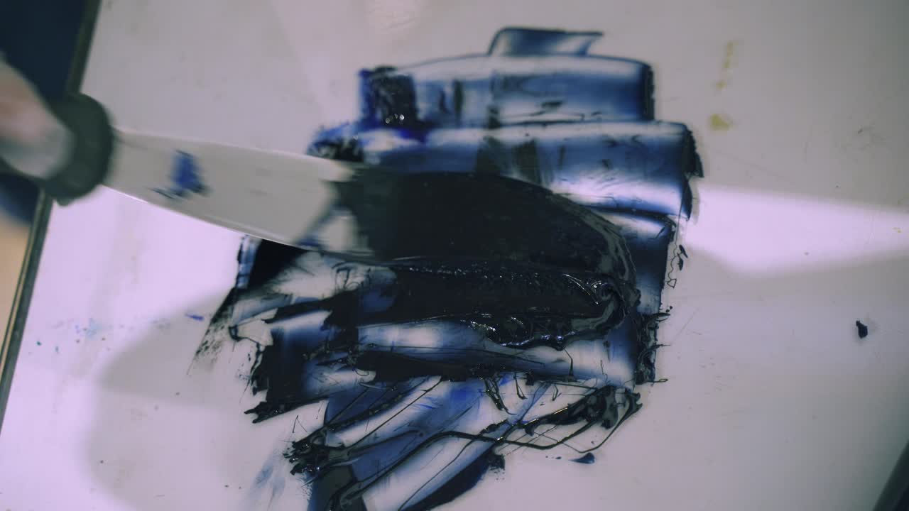 활판 인쇄용 잉크 혼합