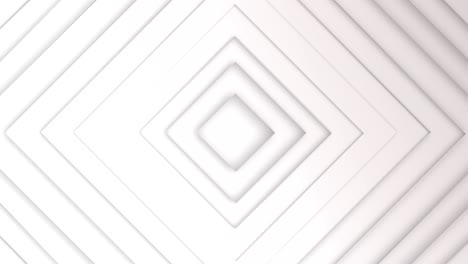 animación de cuadrados 3d que se mueven contra un fondo blanco