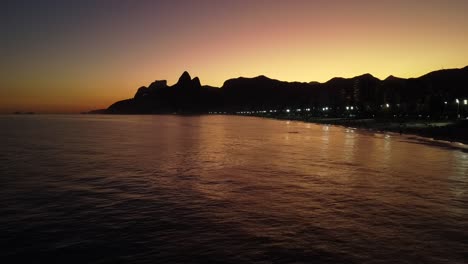 flying over rio de janeiro sea