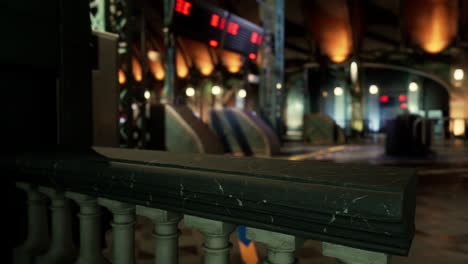 vieja estación de trenes de vapor retro
