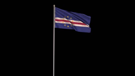 cape verde flag with alpha channel