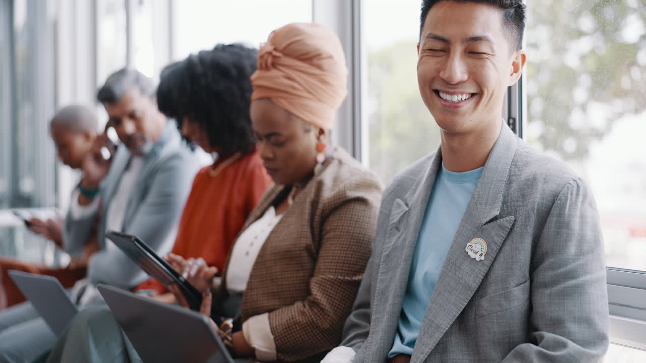 기술, 대기실, 사업가들