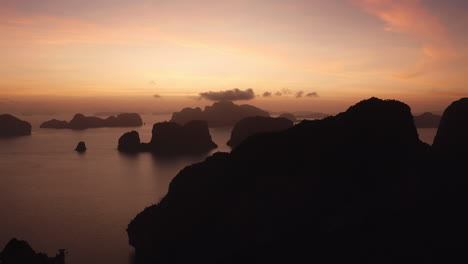 sunset over el nido, palawan, philippines