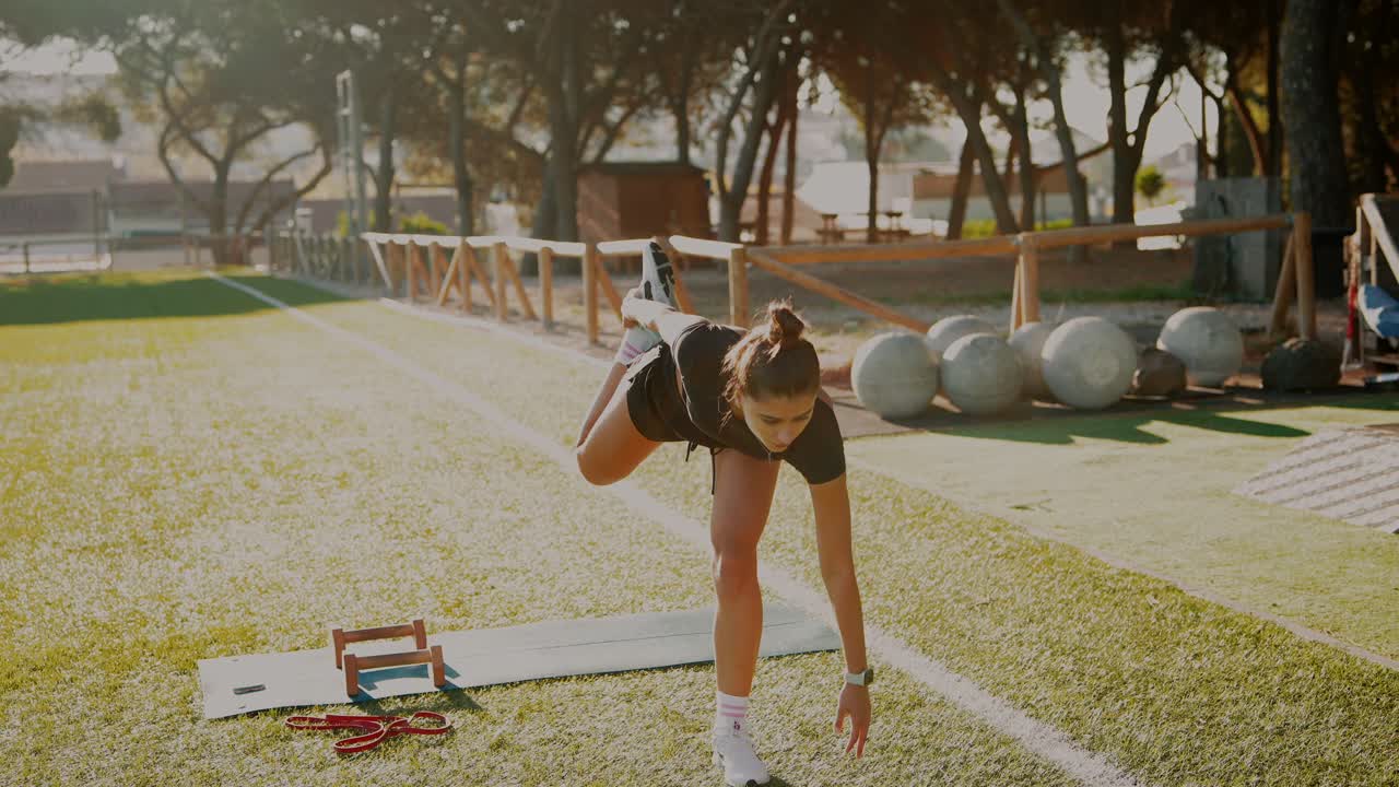 mujer haciendo ejercicio al aire libre