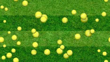 tennis ball bounce background loop-tile