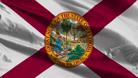 Cerca-De-La-Bandera-Ondeante-De-Los-Estados-Unidos-De-América,-Estado-De-Florida