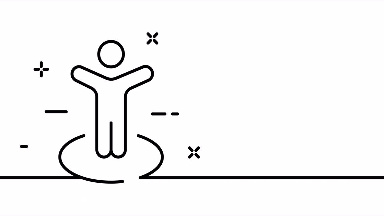 단선 그림, 단선 지리적 위치, 위치, 집 및 도착 지점의 단선 그림 애니메이션, 여행 로고 애니메이션