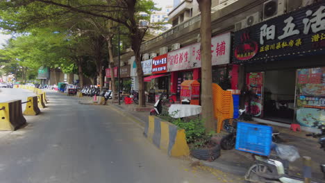 street scene in a chinese city