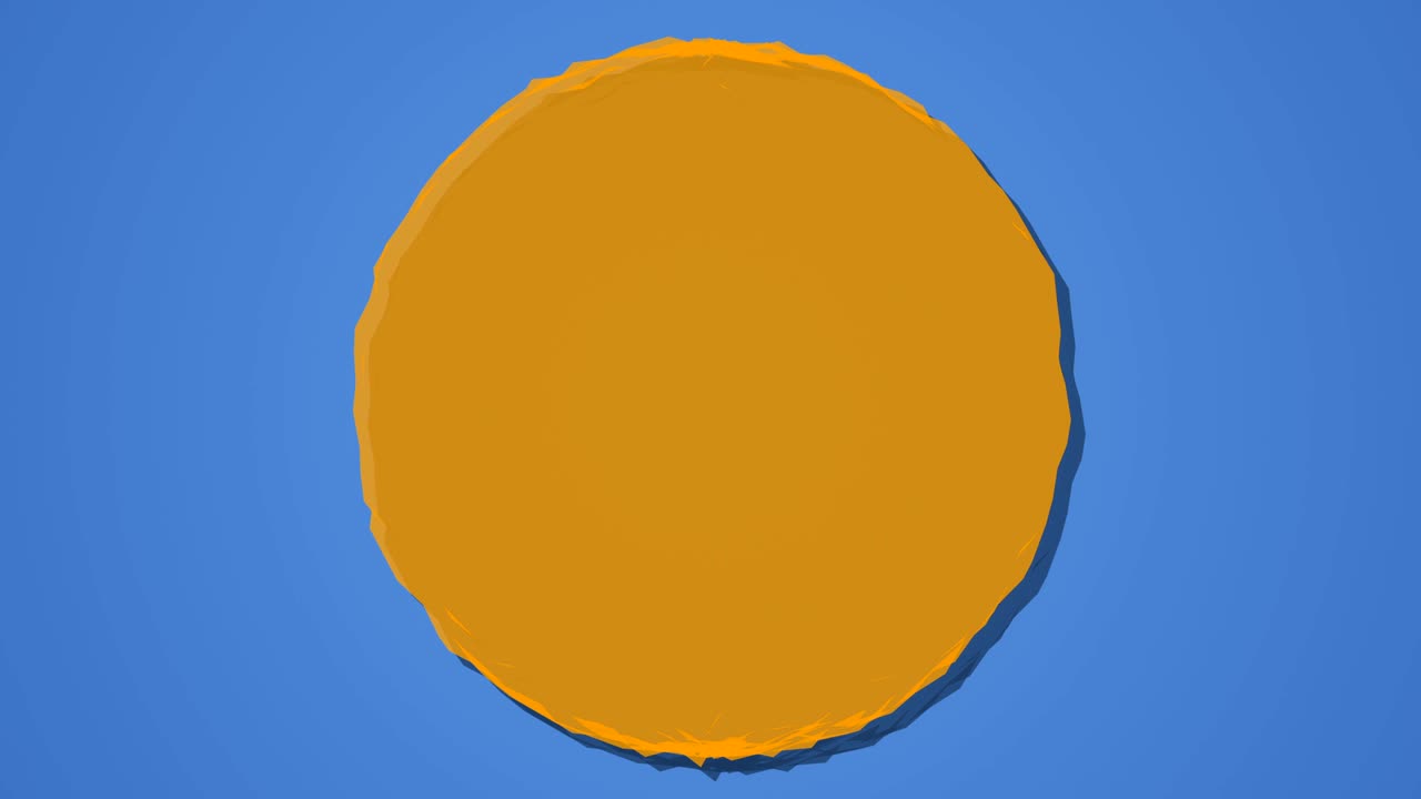 abstracto esfera de bola 3d movimiento fondo naranja azul