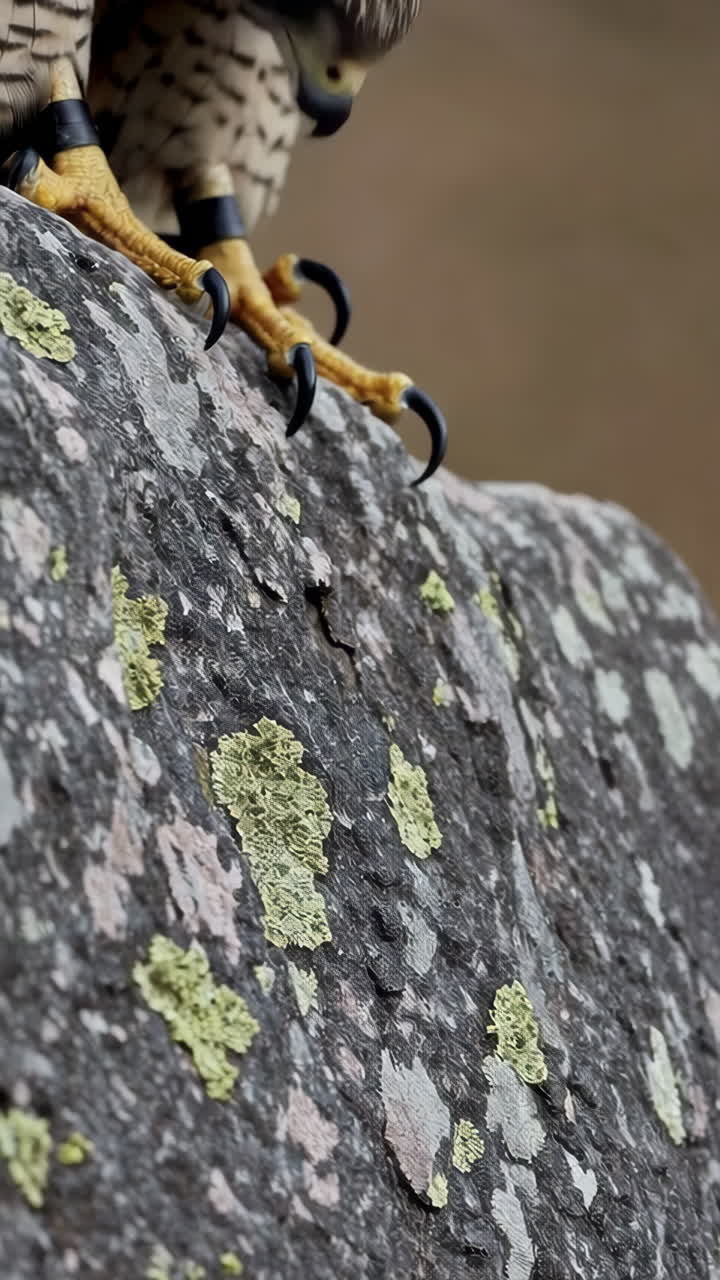 Falcon's Claws on a Rocky Surface