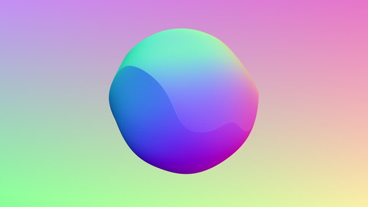 Fantastica forma geometrica astratta neon arcobaleno su sfumatura