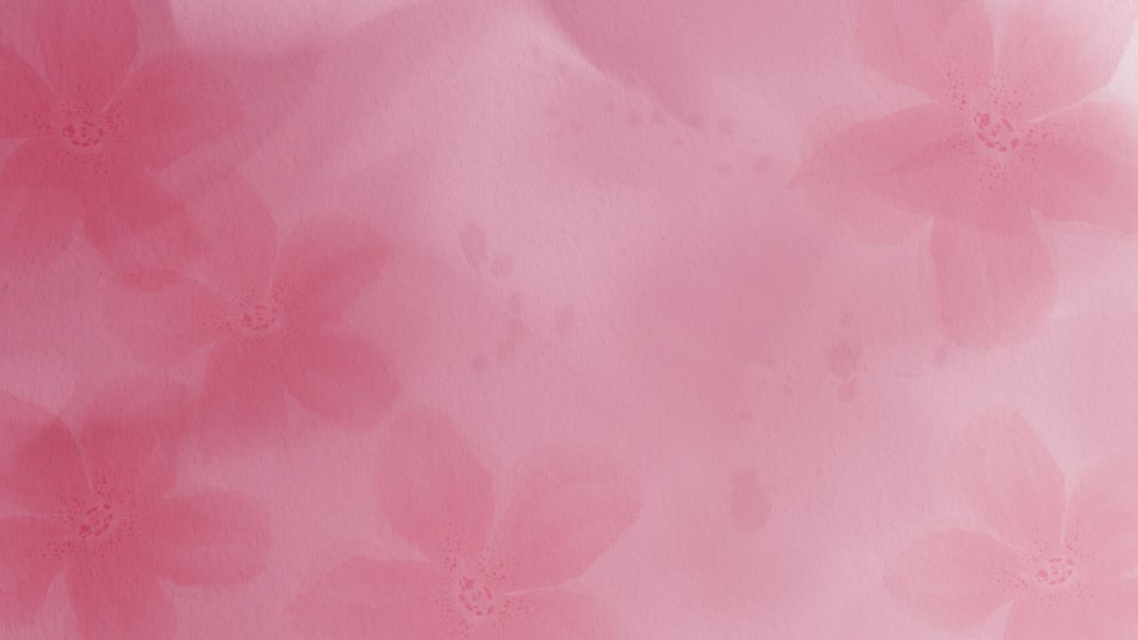 Sfondo acquerello 4K con fiori in loop continuo.