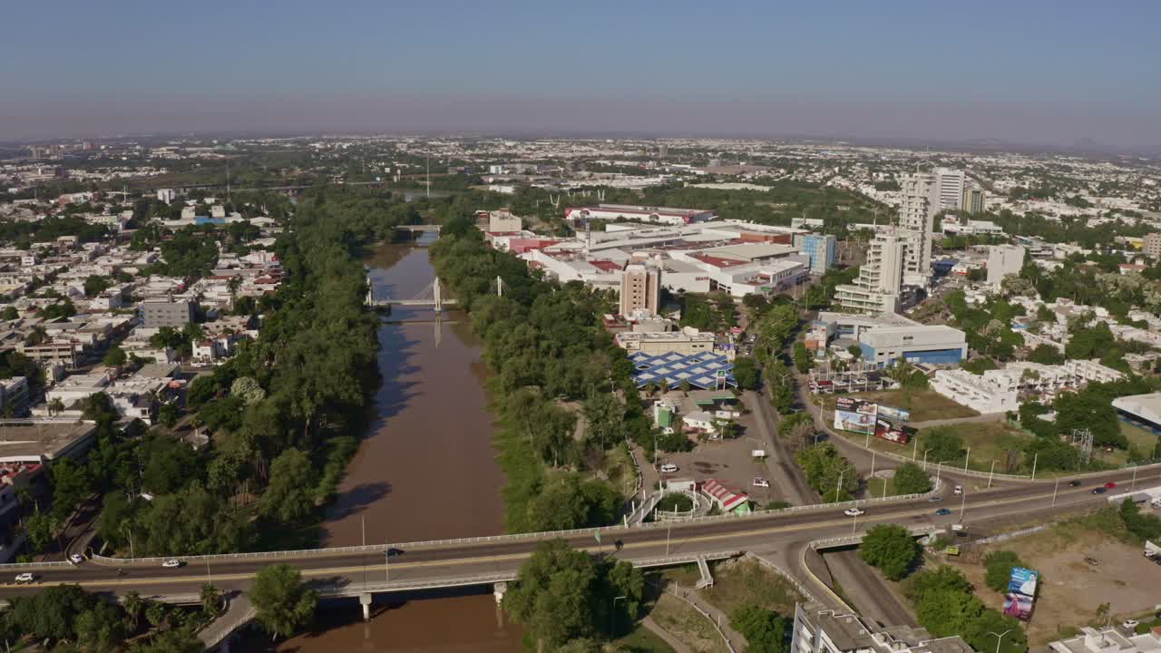 drone shot of the city of Culiacán, Sinaloa, Mexico